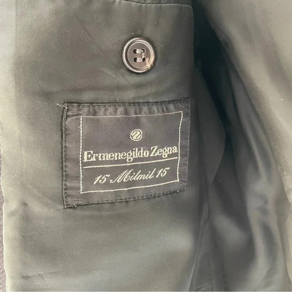Zegna Gray 15 Milmil 15 Blazer Sports Coat - Picture 12 of 15